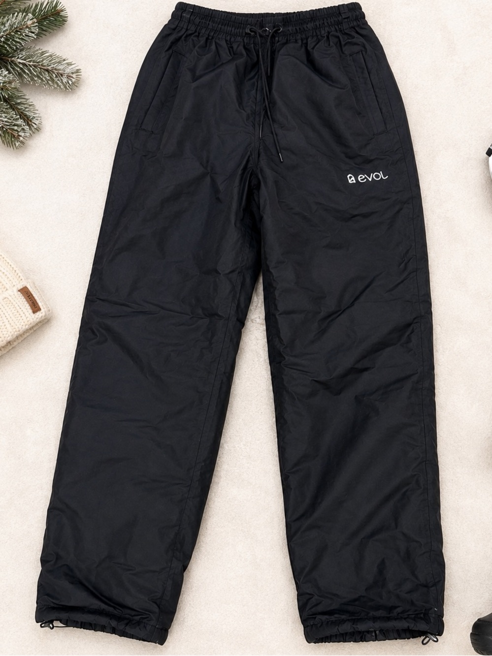 Evol Men’s Black Insulated Snow Pants Size Large